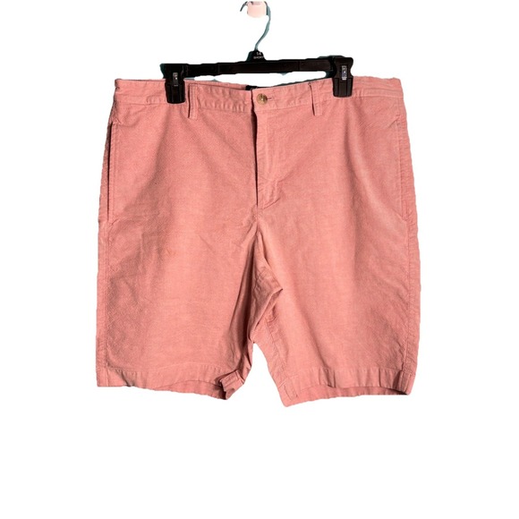 Chaps Other - Men's Chaps Pale Pink Shorts Size 36 Gold Preppy Classic Flat Front